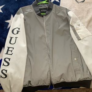 Guess reflective, bomber jacket